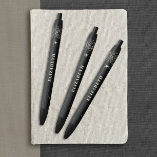 Elegant Professional Hair Stylist Office Black Ink Pen