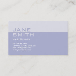 Elegant Professional Interior Design Decorator Business Card