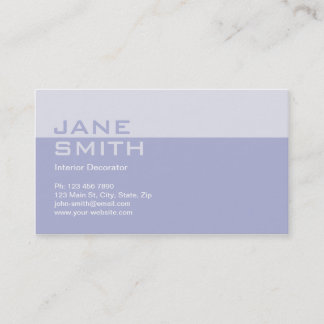 Elegant Professional Interior Design Decorator Business Card