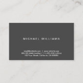 Elegant Professional Lawyer Silver Metal Business Card (Back)
