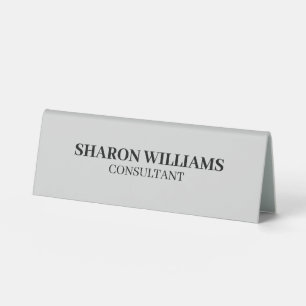 Elegant Professional Light Grey Minimalist Table