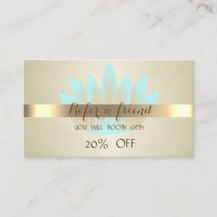 Elegant Professional,Lotus Referral Card