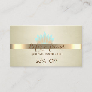 Elegant Professional,Lotus Referral Card