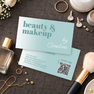 Elegant Professional Makeup Artist Business Card