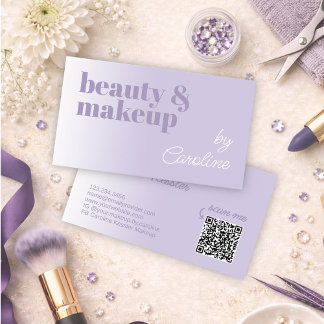 Elegant Professional Makeup Artist Business Card