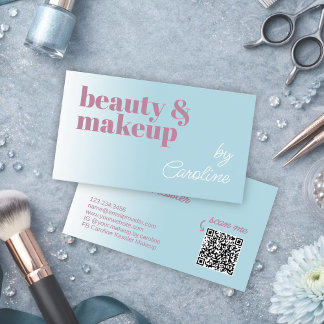 Elegant Professional Makeup Artist Business Card