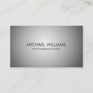 Elegant professional metal simple matte shine business card