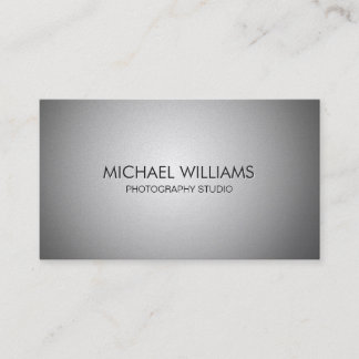 Elegant professional metal simple matte shine business card