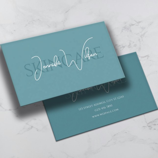 Elegant professional minimalist skincare business card (Creator Uploaded)