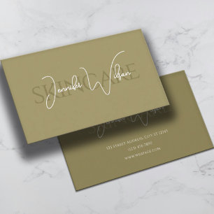 Elegant professional minimalist skincare business card