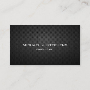 Elegant Professional Modern Black Plain Simple Business Card
