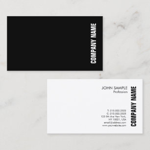 Elegant Professional Modern Black White Template Business Card