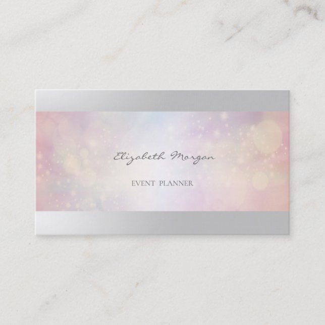 Elegant Professional Modern,Bokeh Business Card (Front)