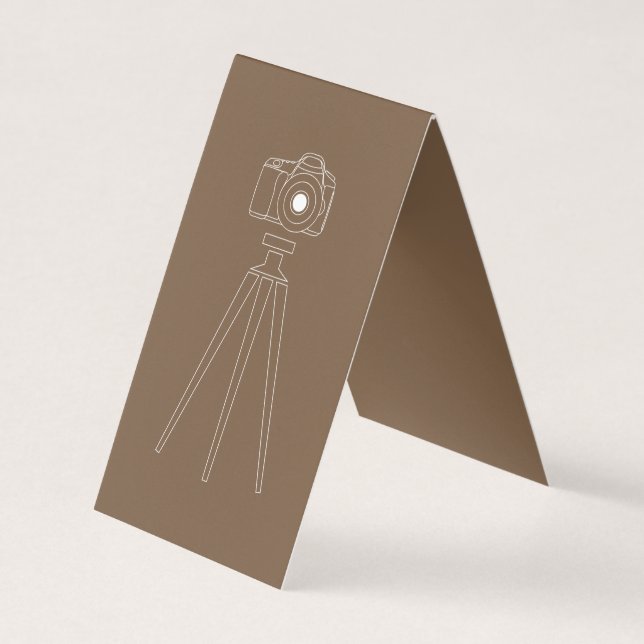 Elegant Professional Modern Brown Business Card (Front)