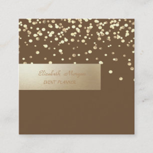 Elegant Professional, Modern,Confetti Square Business Card