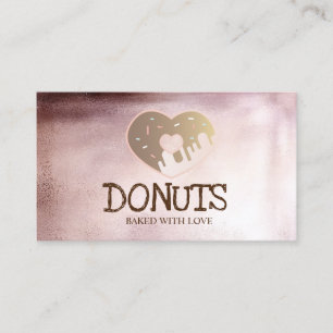 Elegant Professional Modern,Doughnuts,Bakery Business Card