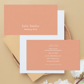 Elegant Professional Modern Makeup Artist Business Card