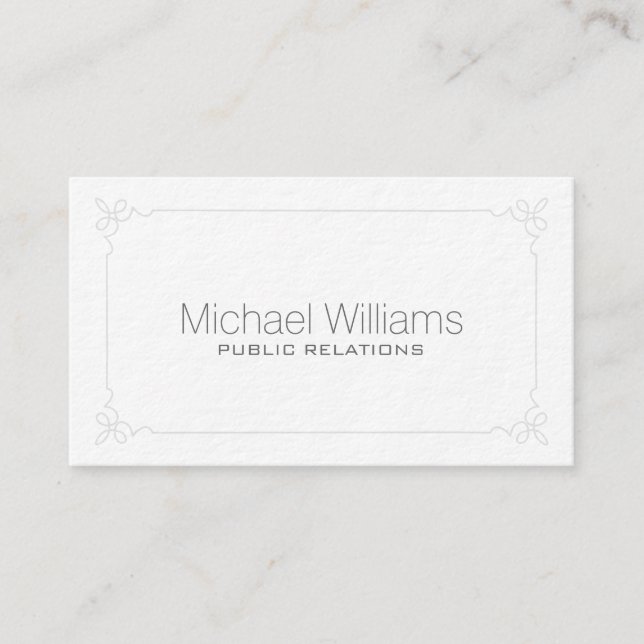 ELEGANT PROFESSIONAL MODERN MINIMALIST TARGET BUSINESS CARD (Front)