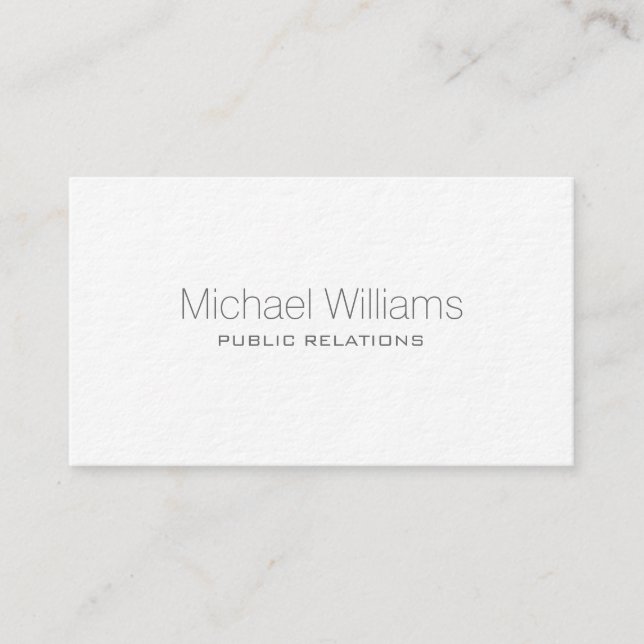 ELEGANT PROFESSIONAL MODERN MINIMALIST TARGET BUSINESS CARD (Front)