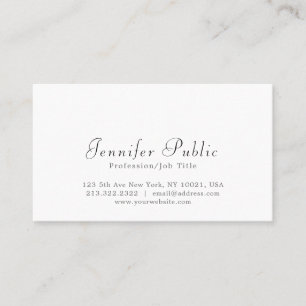 Elegant Professional Modern Minimalist Template Business Card