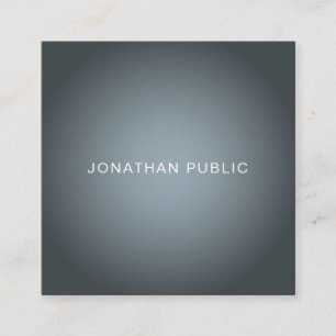 Elegant Professional Modern Plain Sophisticated Square Business Card