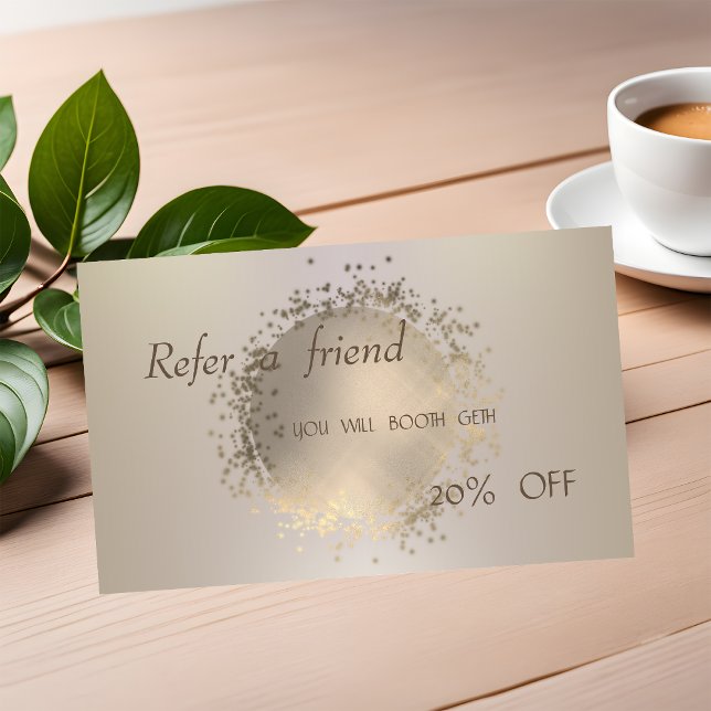 Elegant ,Professional Modern  Referral Card (Creator Uploaded)
