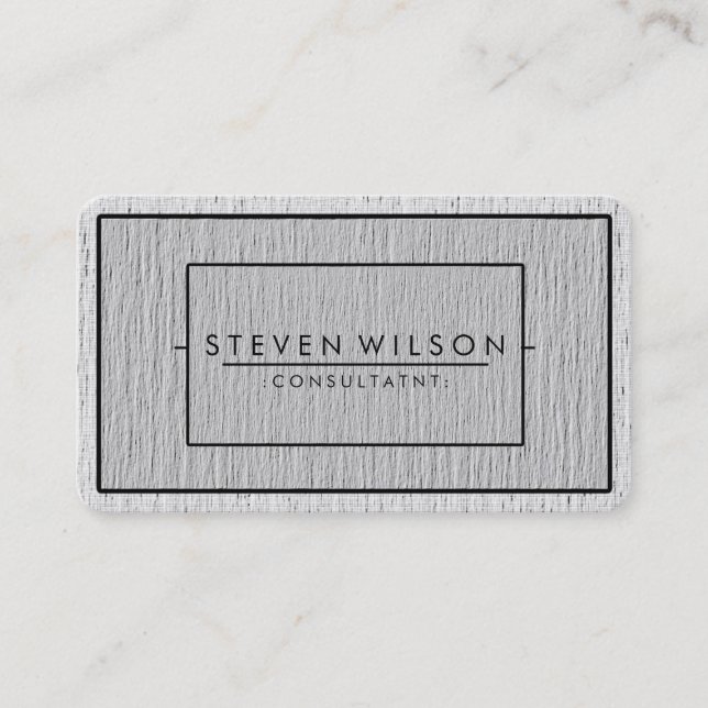 Elegant Professional Modern Subtle Plain Business Card (Front)