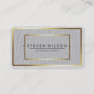 Elegant Professional Modern Subtle Plain Gold Business Card