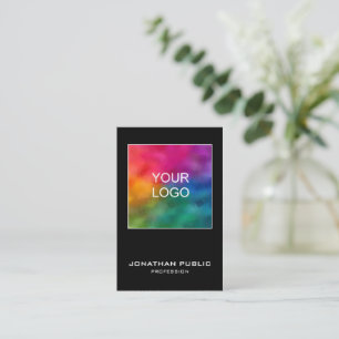 Elegant Professional Modern Vertical Template Logo Business Card