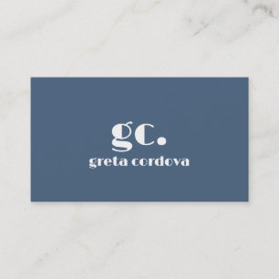 Elegant Professional Monogram Minimalistic 2 Business Card