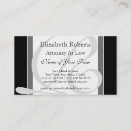 Elegant Professional Monogram R Black and Grey Business Card