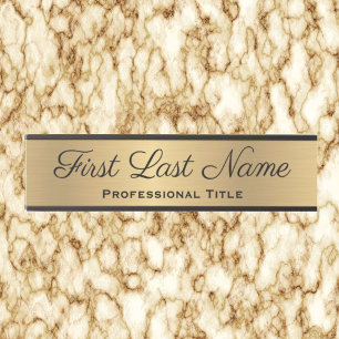 Elegant Professional Office Door Sign Faux Gold