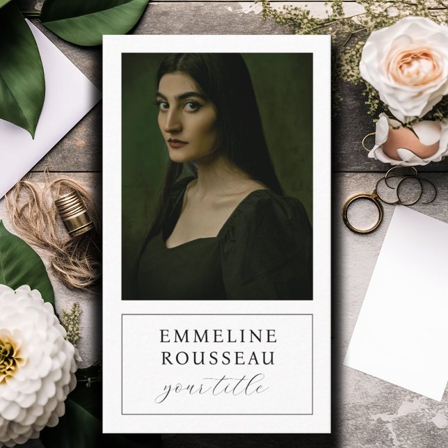 Elegant Professional Photo Business Card (Creator Uploaded)