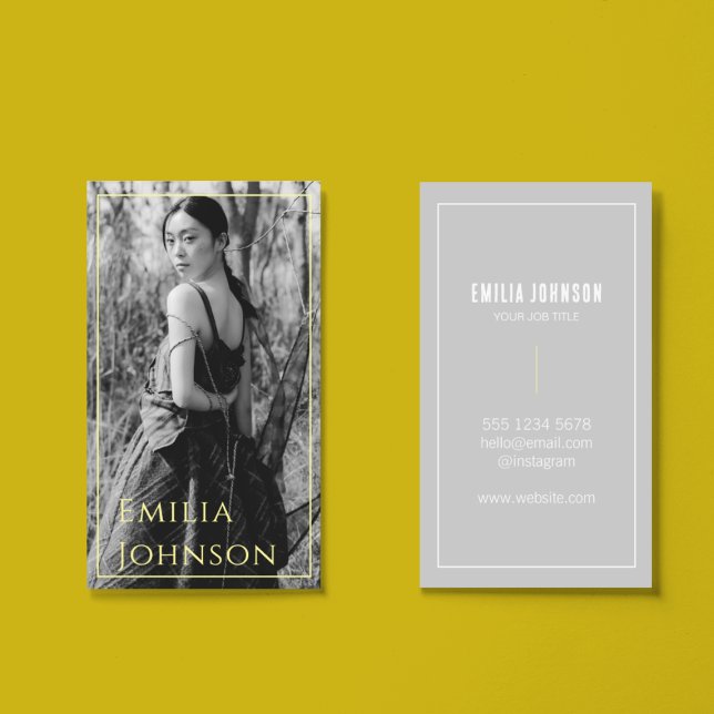 Elegant Professional Photography Modelling Event  Business Card (Creator Uploaded)