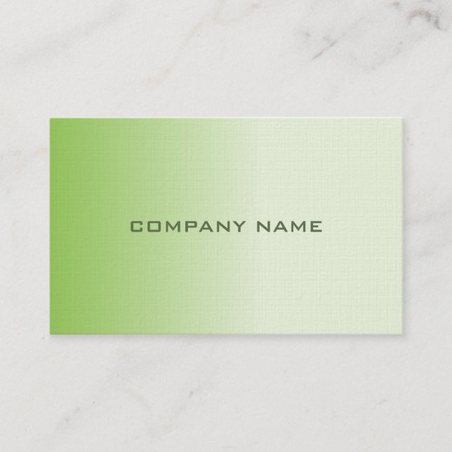 Elegant Professional Plain Premium Linen Luxury Business Card (Front)