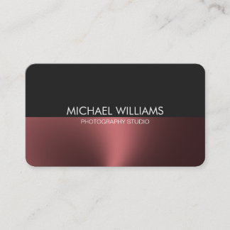 Elegant Professional Polished Metal Business Card