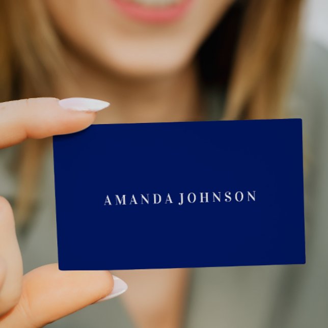 Elegant Professional Royal Blue  Violet Business Card (Creator Uploaded)