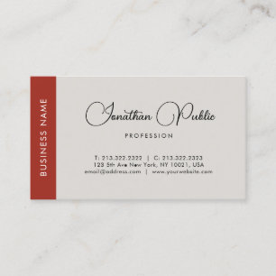 Elegant Professional Script Name Template Modern Business Card
