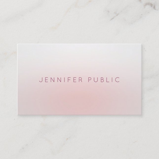 Elegant Professional Simple Chic Template Modern Business Card (Front)