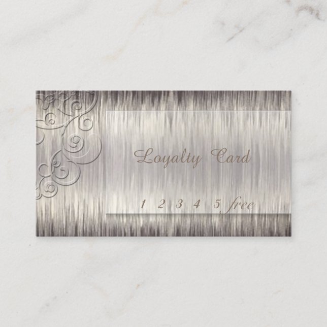 Elegant Professional Simple  Loyalty Card (Front)