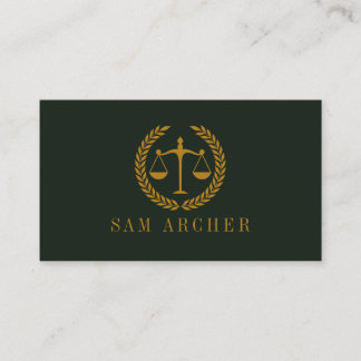 Elegant Professional Simple Minimalist Lawyer Business Card