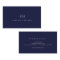 Elegant Professional Simple Monogram Minimal Navy
