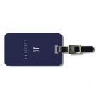 Elegant Professional Simple Monogram Minimal Navy