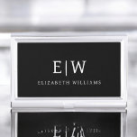 Elegant Professional Simple Monogram Minimalist Business Card Holder<br><div class="desc">Introducing our Elegant Professional Simple Monogram Minimalist Collection: Elevate your style with timeless sophistication and understated elegance. Crafted with meticulous attention to detail, this collection features minimalist designs adorned with your personalised monogram. Each piece exudes professionalism and refinement, perfect for making a lasting impression in any setting. From sleek stationery...</div>