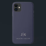 Elegant Professional Simple Monogram Minimalist iPhone 11 Case<br><div class="desc">Modern elegant iphone case with your monogram in an upscale typography layout. Professional and simple customisation.</div>