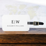 Elegant Professional Simple Monogram Minimalist Luggage Tag<br><div class="desc">Introducing our Elegant Professional Simple Monogram Minimalist Collection: Elevate your style with timeless sophistication and understated elegance. Crafted with meticulous attention to detail, this collection features minimalist designs adorned with your personalised monogram. Each piece exudes professionalism and refinement, perfect for making a lasting impression in any setting. From sleek stationery...</div>