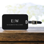 Elegant Professional Simple Monogram Minimalist Luggage Tag<br><div class="desc">Introducing our Elegant Professional Simple Monogram Minimalist Collection: Elevate your style with timeless sophistication and understated elegance. Crafted with meticulous attention to detail, this collection features minimalist designs adorned with your personalised monogram. Each piece exudes professionalism and refinement, perfect for making a lasting impression in any setting. From sleek stationery...</div>