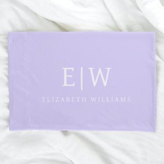 Elegant Professional Simple Monogram Minimalist Pillowcase