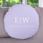 Elegant Professional Simple Monogram Minimalist Round Cushion<br><div class="desc">Introducing our Elegant Professional Simple Monogram Minimalist Collection: Elevate your style with timeless sophistication and understated elegance. Crafted with meticulous attention to detail, this collection features minimalist designs adorned with your personalised monogram. Each piece exudes professionalism and refinement, perfect for making a lasting impression in any setting. From sleek stationery...</div>