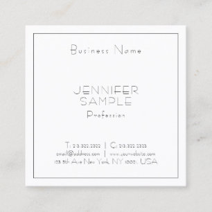 Elegant Professional Square Luxury Modern Template Business Card